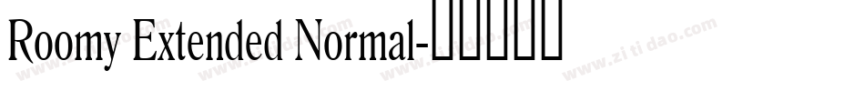Roomy Extended Normal字体转换